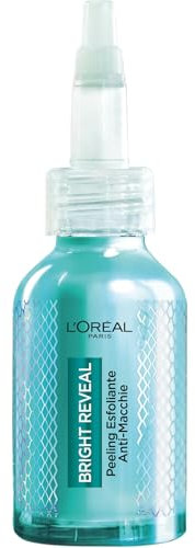 L’Oréal Paris Peeling Esfoliante, Per Tutti i Tipi di Pelle, Incarnato Levigato e Uniforme, Con Niacinamine e 25% AHA + BHA + PHA, Bright Reveal, 25 ml