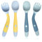 ZOKJSW 4pcs Babylöffel Baby Fütterlöffel Lernlöffel BPA frei weicher perfekter selbstflexibler Lernlöffel Fütterungs Trainingslöffel for Babies 6 Months and Older