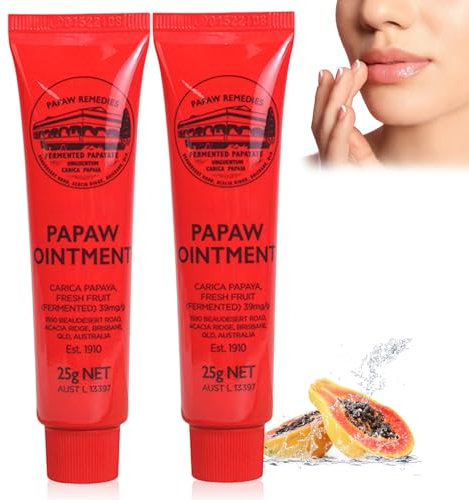 Papaya Cream di JOKILY, Crema Multiuso, Idratante, Balsamo per le Labbra, Nutriente, per la Cura della Pelle, per Congelati, Screpolati, Altre Ferite (2 Pezzi)