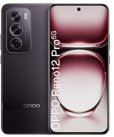 OPPO Reno12 Pro 5G 12+512GB, AI Smartphone Android Ohne Vertrag, Handy, SUPERVOOC 80W, 5000mAh Akku, Schnellladefunktion, Doppelte 50MP AI Kamera, 120Hz 6,7 AMOLED, Dimensity 7300, NFC, Braun