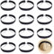 nbeads 24 STK. Hutgrößen-Band, Hutgrößenverkleinerer Einstellbare Hutband Bänder Hut-Größeneinlage für Hüte Mützen Nähen Bastelzubehör, Schwarz, 60,5x3,15 cm
