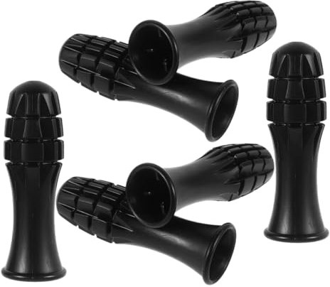 NULYLU 3 Paare Griff Der Fußballmaschine Kickergriffe Tischgriff Kickertisch-griffteil Tischfußballgriff Aus Kunststoff Ersatzgriffe Ersatz Für Tischkicker Aus Kunststoff PVC Black