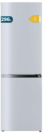 Cecotec Frigorífico Combi 2 Puertas Bolero CoolMarket Combi 296 DF White E. 296L, 60cm de ancho, Funciones FastCooling, FastFreezing y DeFrost, LED interior, Blanco