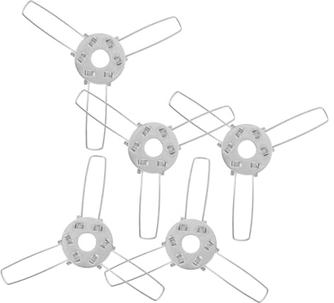 FUNOMOCYA 5 piezas Clips Muelle Metal para Iluminación Empotrada Fijadores Resistentes para Lámparas Colgantes y Apliques para Soporte Seguro de Pantallas