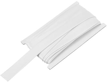 Kvartsman dubbelvikt snedband för sömnad 3,5 cm x 30,48 cm satin förvikt kontinuerlig kantband för fållning quiltning fållbearbetning kantning gör-det-själv hantverk vit