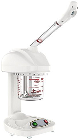 2 in 1 Ozon und Dampf Gesichtssauna, Nano Ionen Gesichtsdampfer Salon Spa Steaming Machine für Feuchtigkeitsspend Tiefreinigung