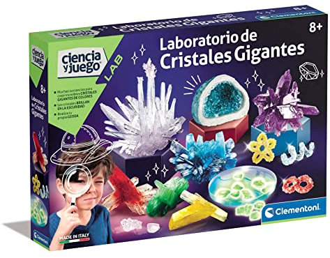 Clementoni - Laboratorio de Cristales Gigantes - Juego científico a Partir de 8 años, Juguete en español (55322)