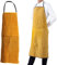 Youyijia Schweißerschürze Flammhemmende 60 x 90 cm Arbeitskleidung aus Kuhspaltleder Hitzebeständig Spaltleder Latzschürze Verstellbare Schutzkleidung Spaltlederschuerze