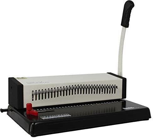 Bürozubehör, Spiral-Spulen-Bindemaschine, manueller runder Locher, Verstellbarer Seitenrand mit Stabiler Metallkonstruktion, Buchhaltung, Bürobedarf, Lernen