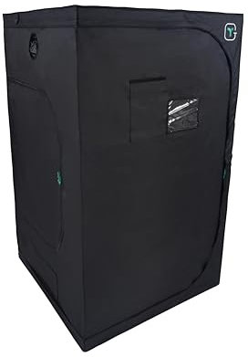 Tente de Croissance de Serre, Boîte de Culture Intérieure, Chambre Sombre, Tente de Plante, Boîte de Culture, Légumes de Culture et Plantes Herbacées, Noir Taille: 120x120x200cm