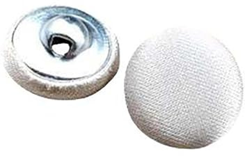 20 Pcs Satin Covered Metal Shank Buttons Cloth Buttons for Wedding Dress Tuxedo Suits