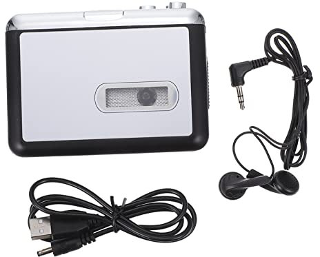 ELAYARD Lecteur De Musique USB avec Convertisseur Cassette vers Lecteur Audio Portable sans Batterie Prise Charge Segmentation Automatique Et Manuelle