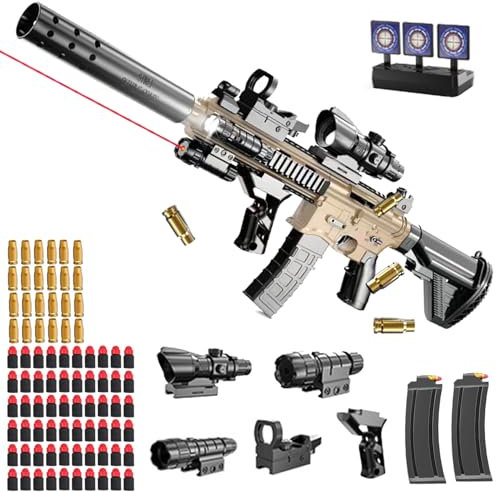 Spielzeug Pistole Kinder, Soft Bullet Toy Pistole,mit Automatischem Auswurf, Soft Bullet Gun M416, Spielzeug-Schaumstoff-Blaster, Spielzeug Pistole für Erwachsene&14+Kindergeschenke