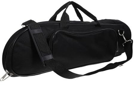LRXIYODE Bolsa de Transporte Bolsillo Pequeño Negra de Tela Oxford para Trompeta y Diseño Portátil Resistente al Agua para Viajes al Aire Libre