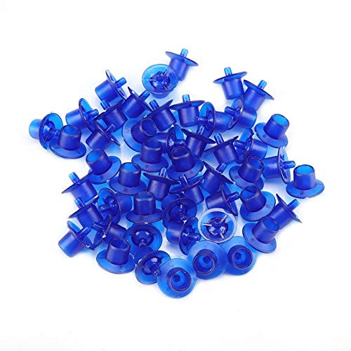 50 Uds. Tazas de células de cría de Reina de Apicultura Equipo de Apicultura Herramienta Suministro de Apicultura (Azul)