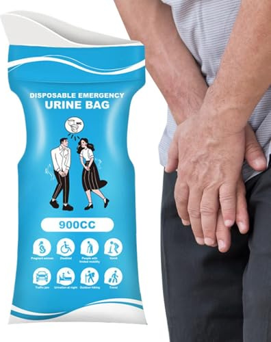 Engångskisssäck - Behållare för nödsjuka, hantering av flytande avfall | Utomhuscampingutrustning för pendling Trafikstockning Inkontinens Badrum Unisex omvårdnad