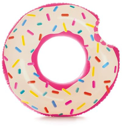 Intex 59265 - Salvagente Ciambella, Multicolore, Dimensione gonfiata 94 x 23 cm, 107 x 99 cm