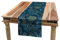 ABAKUHAUS Wal Tischläufer, Meeresfauna und Flora, Esszimmer Küche Rechteckiger Dekorativer Tischläufer, 40 x 225 cm, Indigo Grün