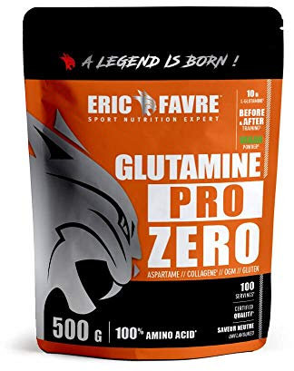 L-GLUTAMINE ACIDES AMINÉS VEGAN - Glutamine PRO ZERO - Poudre 100% Acide Amine Musculation - Pure Glutamine - Performance - Exercices Intense - Goût Neutre - Eric Favre
