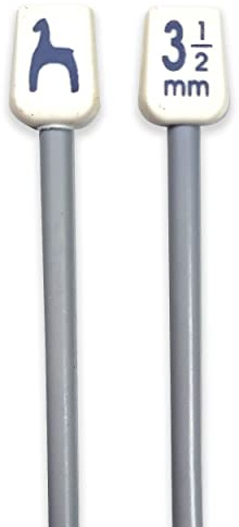 Panini Tessuti - Agujas de tejer de plástico y aluminio - Longitud 60 cm