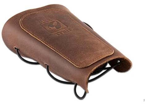 Buck Trail Archery 'BREEZE' Leather adult arm guard. 16cm Traditional arm guard