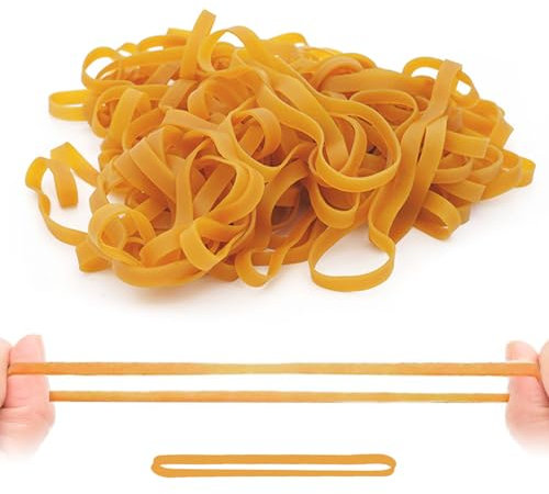 Gsrhzd Elastici Gomma, 30 Pezzi Elastici Ufficio Larghi e Spessi, 20 x 1CM Impieghi Pesanti Elastici in Gomma da Ufficio, Riutilizzabile Elasticità Elastici Ufficio Grandi, per Ufficio Casa Scuola