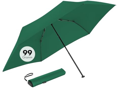 Doppler Taschenschirm Zero,99 Flat I Ultra leichter Regenschirm I Kleiner Schirm I Mini Regenschirm I Leicht zu Öffnen I Flach & kompakt I Taschenregenschirm windproof