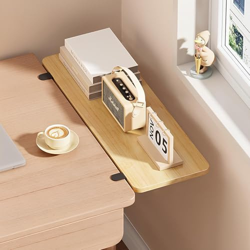 Bandeja extensible de escritorio plegable para espacios pequeños, estante de teclado de computadora sin taladro, espacio de oficina, solución ajustable y portátil para estación de trabajo