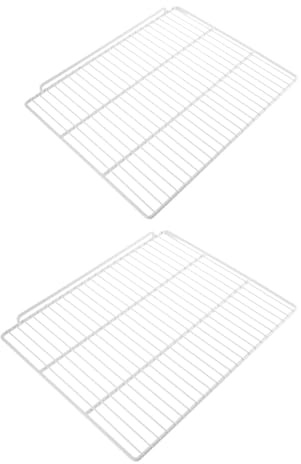 Didiseaon 2 Piezas Estantes para Frigorífico y Congelador Separadores Horizontales de Rejilla Metálica Organizador Resistente para Optimizar Almacenamiento Nevera y Congelador Divisores