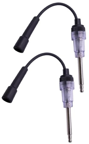 Herramienta de comprobación de chispas de encendido, buscador de fallos de diagnóstico automotriz de 2 piezas con luz indicadora LED brillante, compatible con automóviles, motocicletas, cortacésped