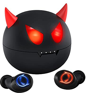 AMAFACE Bluetooth Kopfhörer,Kabellose In Ear Kopfhörer mit Dual Mikrofon,Leichtgewicht Wireless Earbuds mit 36 Stunden Wiedergabe,tiefer Bass 3D-Surround-Stereo,tragbarer Mini Teufel Ladekoffer