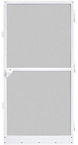 UISEBRT - Zanzariera per porta, telaio in alluminio, 120 x 240 cm, colore: bianco