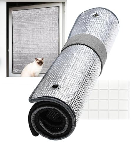 Película de aislamiento térmico, Rollo de aislamiento reflectante,Bloqueador de calor para ventanas con película de aluminio aislada | Película aislante de lámina reflectante, kit de aislamiento de ve