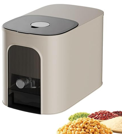 Vriusi Risförvaringsbehållare, risbehållare, risorganisatör, risdispenser, stor rishållare, spannmålsdispenser med lock, förvaringsorganisatör