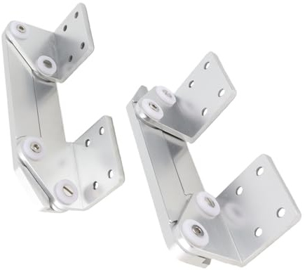 Cerniera di Montaggio per Sedile per Barca, Lega di Alluminio, Finitura Lucida, Pieghevole, Anti Pizzicamento, Ideale per Yacht, Pontone, Nave, Cerniera di Montaggio per Yacht in