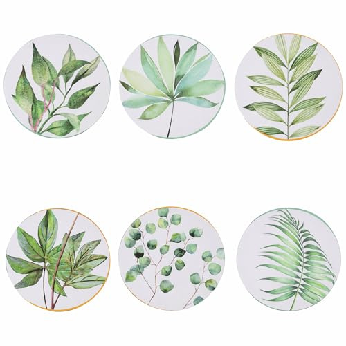 Set 6 Sottopiatto Ø 33 cm in plastica PP, Oriental Botanique