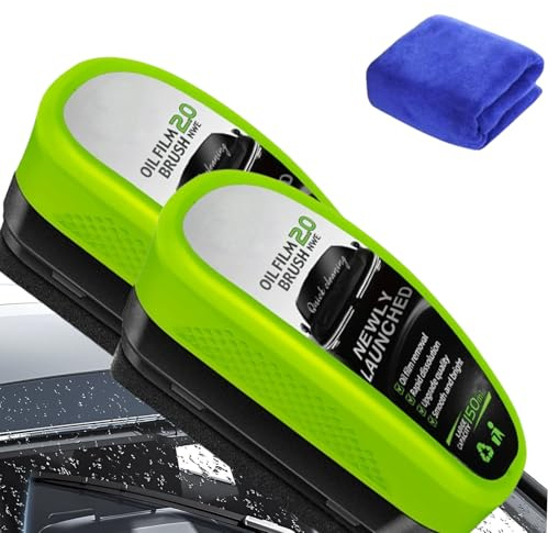 Jetdryshop Lot de 2 brosses nettoyantes pour vitres de voiture Jetdryshop pour vitres de voiture