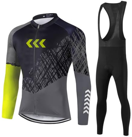 UGLY FROG FBAFu Set de Brazos Largos para Hombres Thermische Fleece Winter Bike Clothing