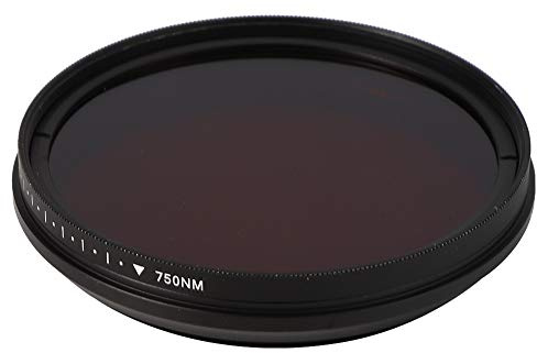 Generic Filtro IR, Lega di Alluminio a Filtro Rosso e Filtri IR in Vetro Ottico con Alte Prestazioni per la Fotografia (62 mm)