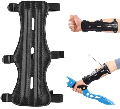 Archery Arm Guard Archery Hand Guard Soft Archery Armguard with Adjustable Straps, Arms Protector