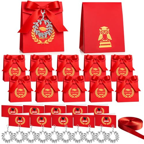 BBTO 50 Sets Scatoline Portaconfetti Laurea, Corona d'alloro