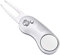 Mile High Life Ganzmetall Faltbares Golf Pitchgabel mit Pop-up Taste & Magnetkugel Markierung (Silver Curve)