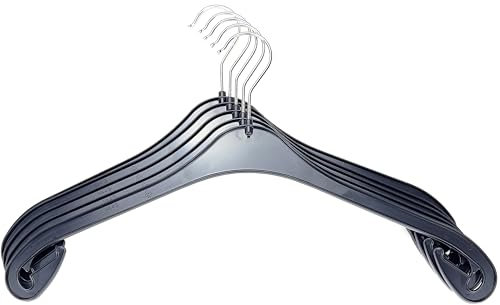 50er Set Kleiderbügel schwarz - Kunststoff - NA 43-43cm