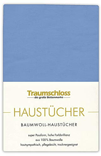 Traumschloss Betttuch »Haustuch« 100% Baumwolle | ohne Gummizug | royal | 150x250cm