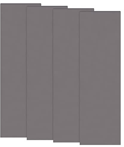 BENECREAT 14x4.3 Inch Black Rubber Stamp Sheet 4 Sheet Carving Block for Laser Master Engraver Machine,