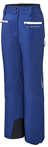 Black Crevice Damen Skihose, 10.000mm Wassersäule, atmungsaktiv, dunkelblau, 44