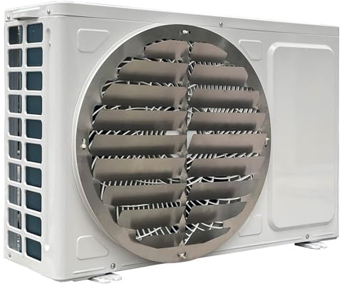 Rejillas deflectoras de Aire del Aire Acondicionado,Rejillas Redondas de Acero Inoxidable para Defensa del Condensador del compresor,Cubierta de guía de Viento con Deflector de soplado antidirecto