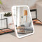 OWill Specchio Trucco con Luci, Specchio Portatile con Sensore Touch Dimmerabile a 3 Velocità, Specchio Led Ricaricabile per Bagno, Camera da Letto, Viaggi