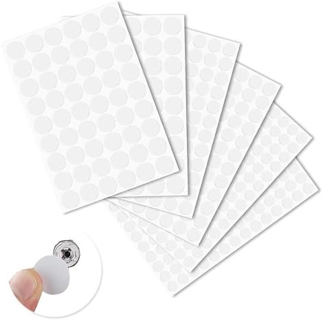534 Stück Schraubenabdeckung, Selbstklebende Abdeckkappen, Schraubenloch Aufkleber, PVC Weiß Schraubenloch, Wasserdicht und Staubdicht, für Möbel, Schränke, Türen, 13mm, 15mm, 20mm Durchmesser