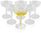 6-Pack Plastic Champagne Coupe Glasses – 125ml / 4.2oz Clear Classic-Style Party Drinkware for Cocktails, Champagne, Weddings, Birthdays, and Celebrations